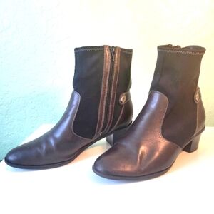 CLOUDWALKERS COLISEUM LEATHER BROWN BOOTIE SIZE 8..5